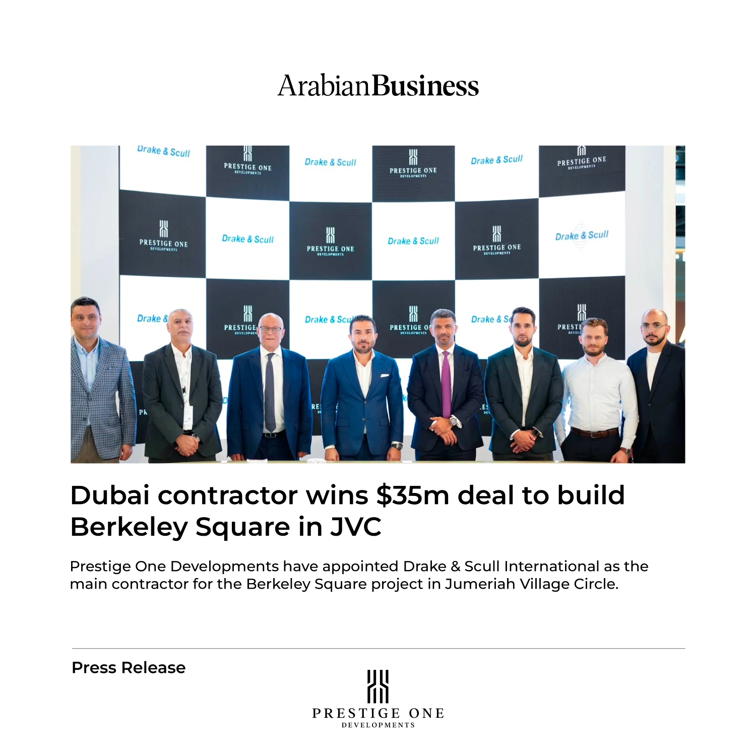 Dubai contractor wins $35m deal to build Berkeley Square in JVC