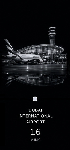 Driving distance from Meydan City to Dubai International Airport