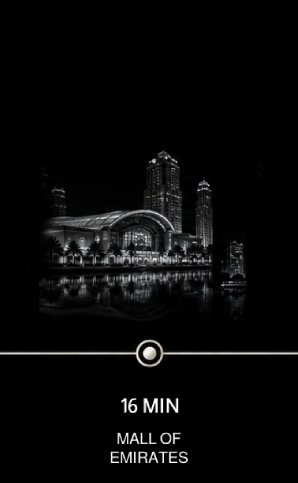 Driving distance from Dubai Sports City to Mall of the Emirates